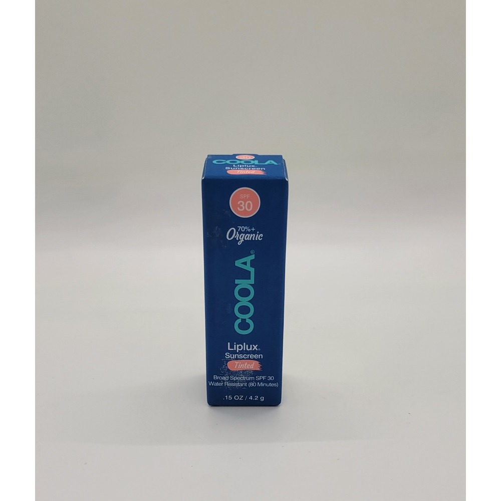 COOLA Classic Tinted Liplux Lip Balm SPF 30 0.15 oz‎ New in Box Exp 10/25 Vegan